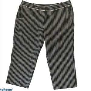 Lane Bryant Striped Capri Pants Size 22